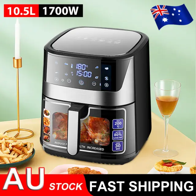 Air Fryer 8-10L LCD Fryers Kitchen Oven Airfryer Oil Free Healthy Cooker Cooking 3