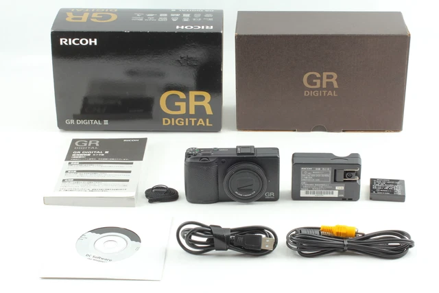 [Near MINT] Ricoh GR Digital III 3 10.0MP Digital Camera Black From JAPAN 10