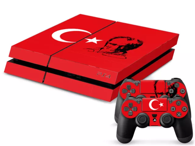 Sony PS4 PLAYSTATION 4 Piel Diseño Pegatinas Lámina Protectora Kit - Turquía 3