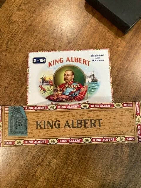 Rare Vintage King Albert Cigar Box