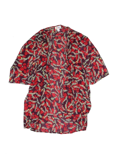 Lularoe Girls Red Kimono 3