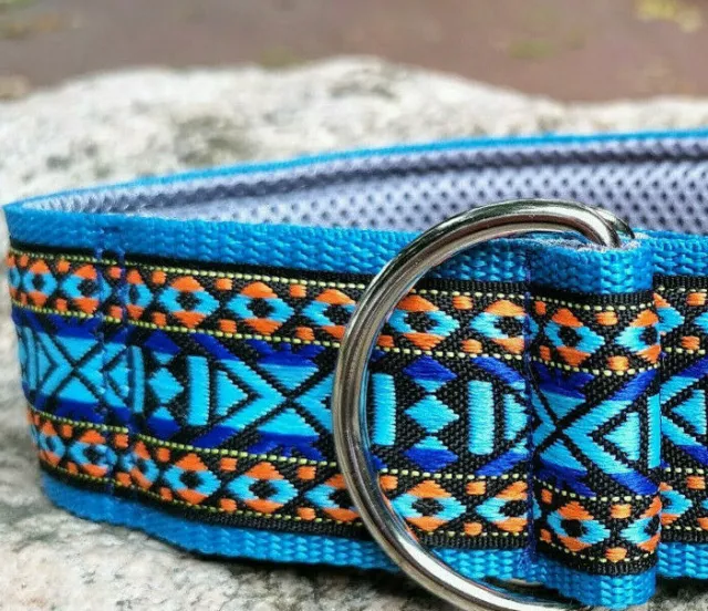 Hundehalsband mit Polsterung Zugstopp verstellbar Windhund-Halsband extra breit