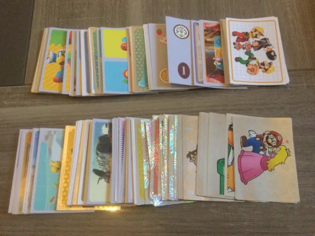 Neuf Collection Complète 176 Stickers Super Mario Panini