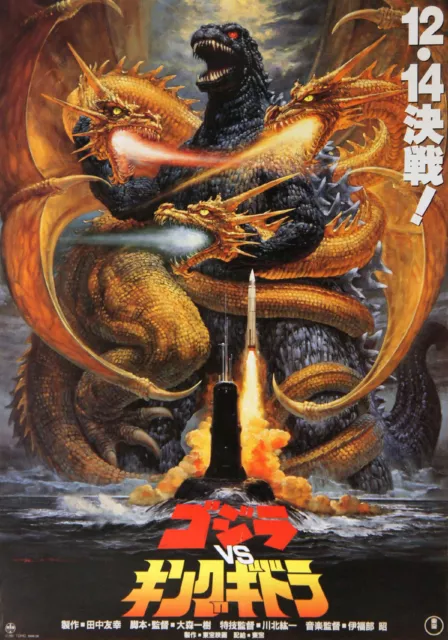 GODZILLA vs KING GHIDORAH (1991) Movie POSTER Mothra