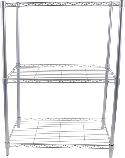 Scaffale Da Cucina Con Cesti - 90x40x83 Cm, Supporto Per Microonde, Salvaspazio, Colore Acero