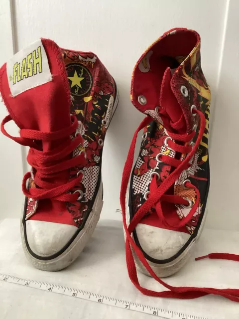 SIZE UK 4 GS Converse DC Comics Flash 25.00 PicClick UK