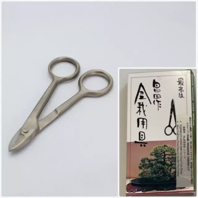 Masakuni Bonsai Tools No.8009 Shirozome Cortador de alambre Tijeras pequeñas