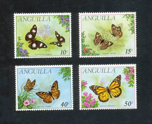 ANGUILLA - FAUNE Insectes Papillons - 1971