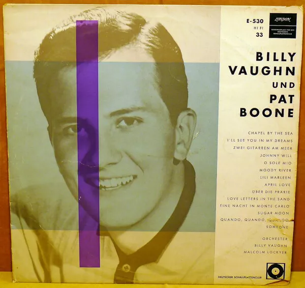 Pat Boone , Billy Vaughn Billy Vaughn Und Pat Boone London Records Vinyl LP