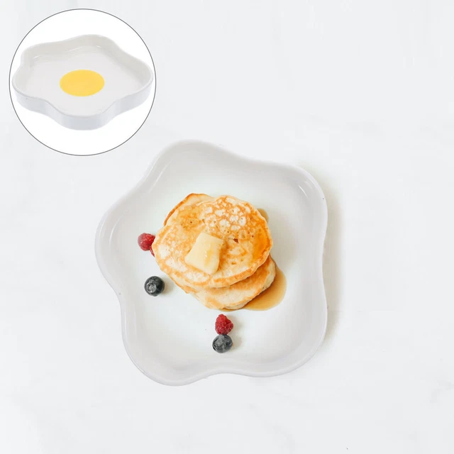 Plato de diseño de huevo plato de postre ensalada bandeja para servir cerámica plato de almacenamiento de alimentos