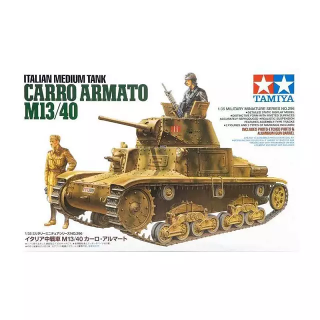 Maquette Char Italian Medium Tank Carro Armato M13/40 Tamiya 35296 1/35ème Maque