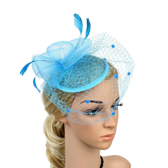 Verde Scuro Piuma Pettine Fascinator Matrimoni Gare Reale Ascot Capelli