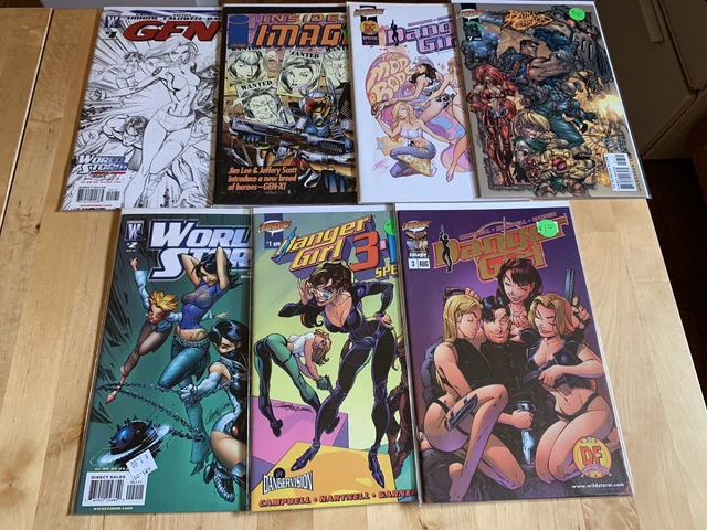 Danger Girl GEN 13  WILDSTORM IMAGE VARIANT BATTLE CHASERS 7 LOT JSC CAMPBELL