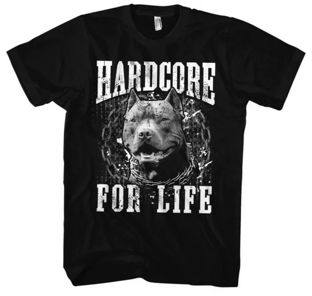 Hardcore for Life Männer Herren T-Shirt | Hardstyle Gabber RTC Musik Techno | M1