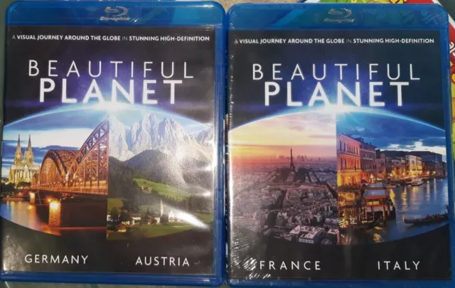 Lot 2 DVD Beautiful Planet. Germany, Austria, France & Italy