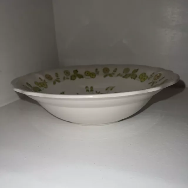 Vintage Sears Ironstone Petite Flora Serving Bowl 9.5" Made In Japan 1970's 2