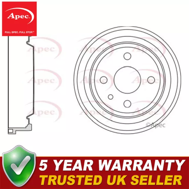 Apec Rear Brake Drum Fits Vauxhall Astra 1979-1999 90086194