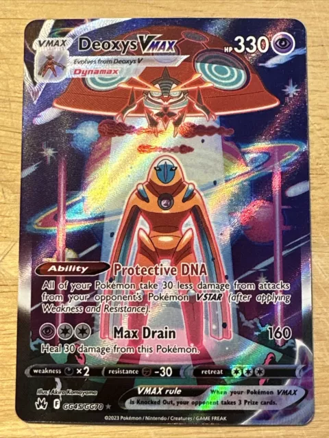 Pokemon - Deoxys VMAX GG45/GG70 - Crown Zenith - Galarian Gallery - Ultra  Rare Alternate Art