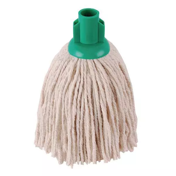 2Work 12oz PY Smooth Socket Mop Green Pack of 10 PJYG1210I