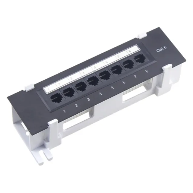 8 Port Patch Panel for . 6 Versatile Data Center Plastic Wall Mount for2570