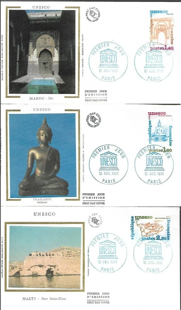 Lot De 8 Enveloppes FDC Soie France 1967 – Premier Jour – Timbre Poste