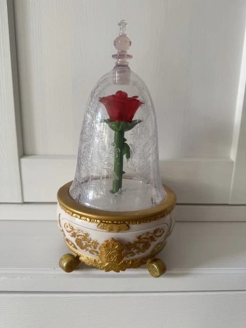 DISNEY BEAUTY AND the Beast Enchanted Rose Light Up Musical Jewellery ...