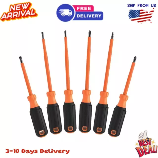 Klein Tools Screwdriver Set, 1000-Volt Insulated, (6-Piece)