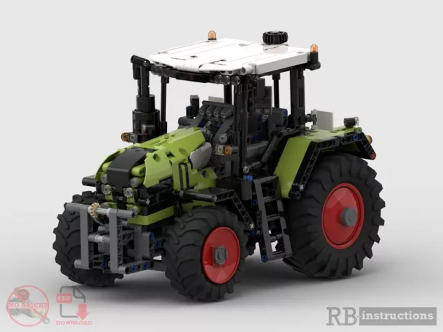 RBi PDF Bauanleitung Traktor Acion Eigenbau MOC aus LEGO® Steine Claas Xerion