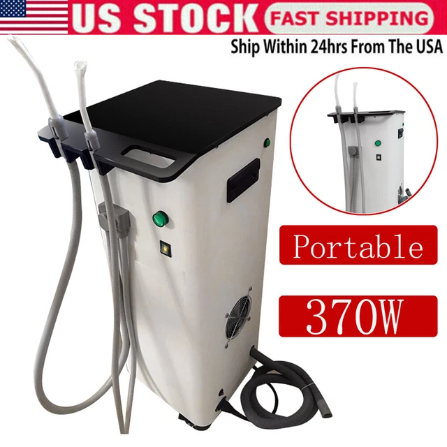 DENTAL PORTABLE SUCTION Unit Medical Vacuum Pump 370W Machine USA Easy