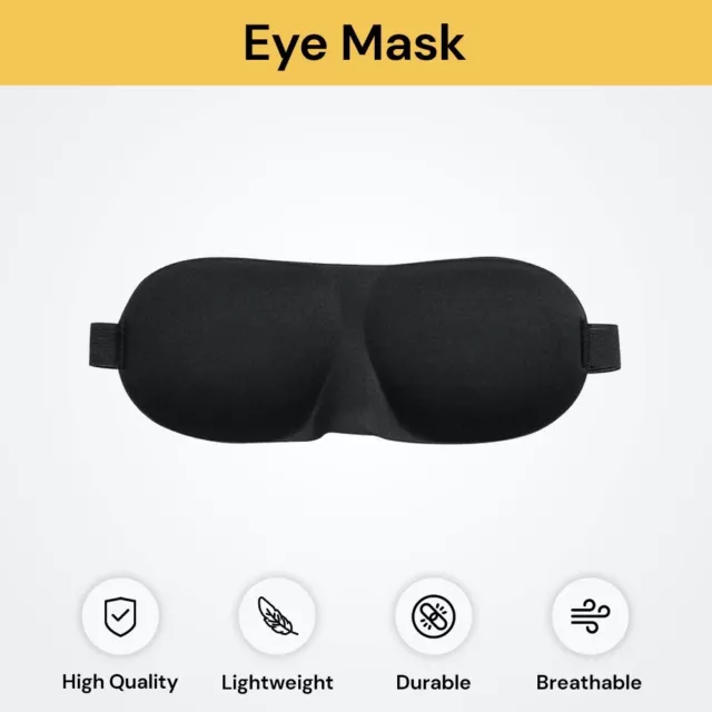 Sleeping Mask Sleep Mask Soft Eye Mask Blindfold Pad Travel Relax Shade Cover 2
