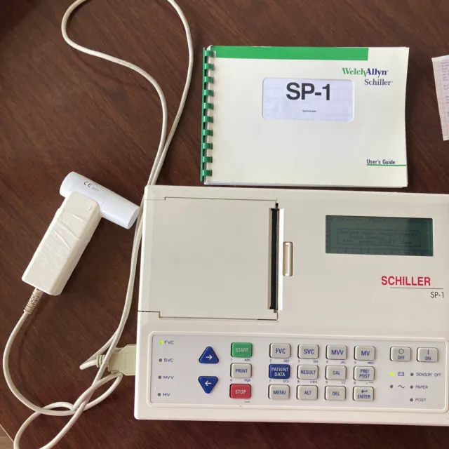 Desktop Portable Spirometer Built In Printer LCD Display Interpretive W/supplies
