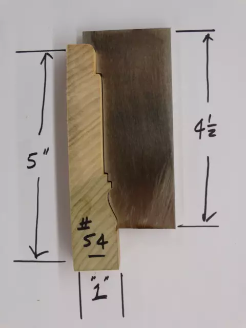Shaper / Molder Custom Corrugated Back / CB Knives For 1" x 5"+Casing