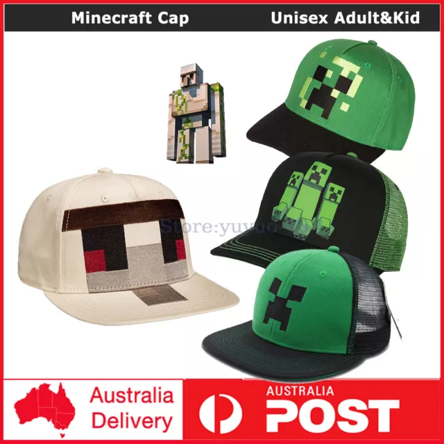 Minecraft Cap Costume Cosplay Prop Baseball Hat Fancy Accessory