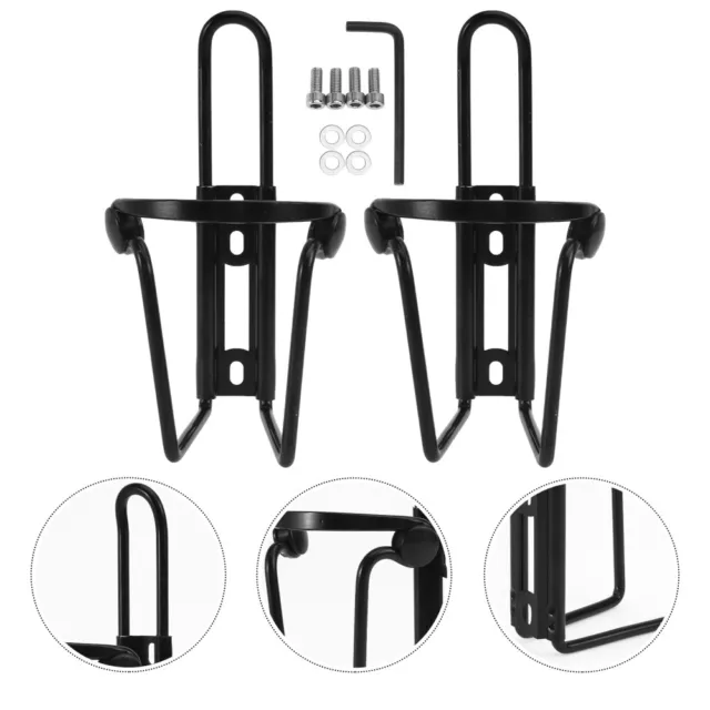 2 pz bottiglia bicicletta bottiglia alluminio rack bici supporto bottiglia