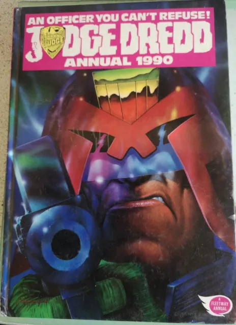 Judge Dredd Annual 1990 | Unclipped | Fleetway | 2000AD | Vintage Hardback | VGC