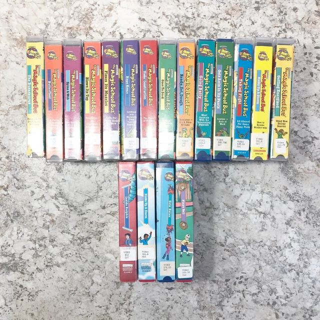 ORIGINAL SCHOLASTICS THE Magic School Bus VHS Tapes Lot (17) Vintage ...