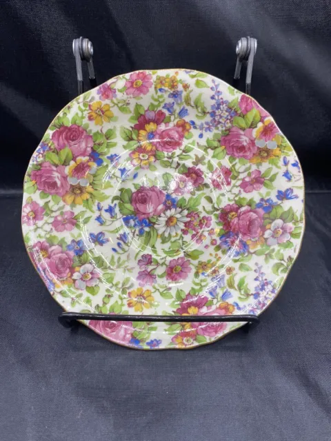 Vtg Royal Winton Grimwades Sweet Pea Chintz Tea Cup SAUCER ONLY England 775
