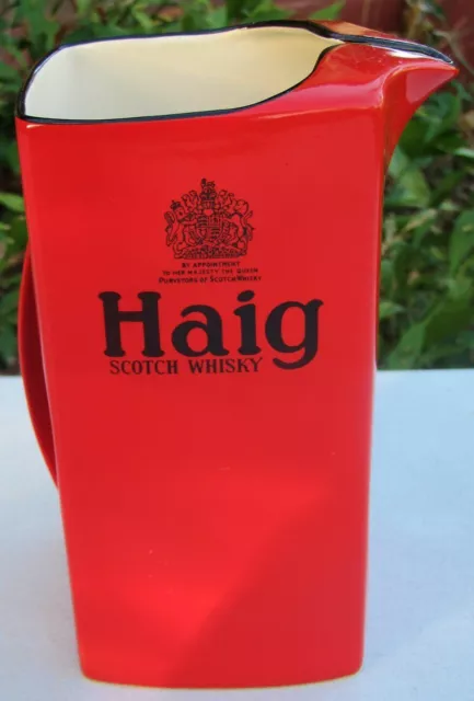 Vintage Carlton Ware Red Haig Scotch Whiskey Jug