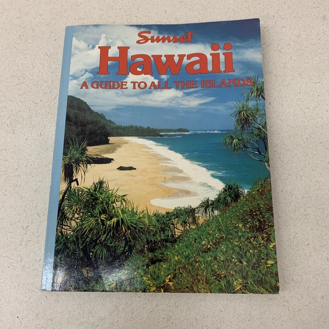 SUNSET HAWAII A Guide to All the Islands Coffee Table Book Color Photos