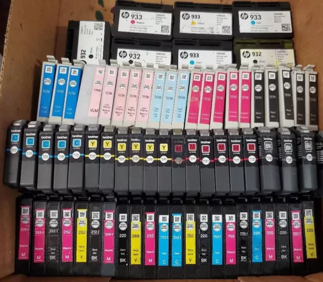 Lot of 800 Virgin Empty Ink Cartridges for Redeeming for Staples Rewards - CLEAN