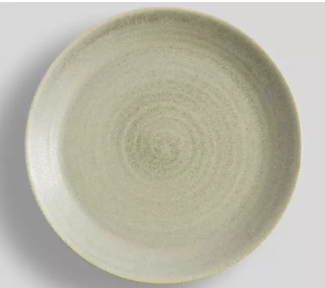 2x Green Larkin Artesian Glazed Stoneware Dinner Plates - Last Ones In Oz!!