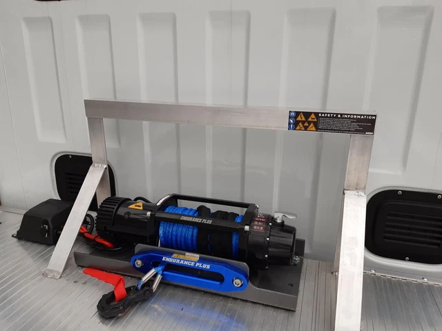 RECOVERY WINCH EXTREME 14500Lb Remote Winch+Truck Mount Plate Syn-Rope ...