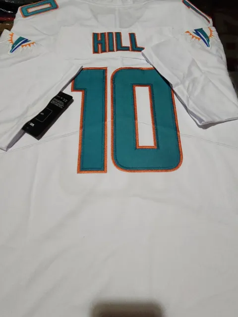 NWT adult Customized jersey dolphins #10 Tyreek Hills size XL color White *new