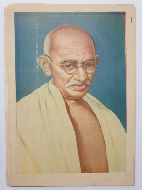 India Vintage Politica Stampa Padre Di Il Nation: Mahatma Gandhi 5in X