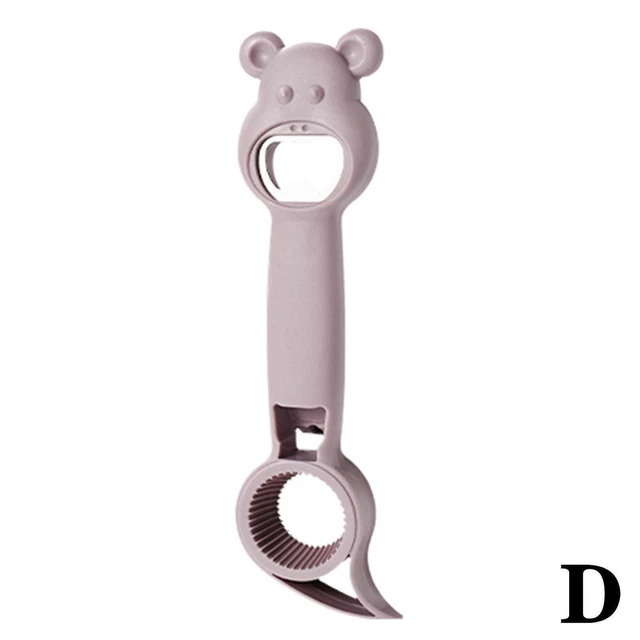 Portable 4 in 1 Bottle Opener Chain Keyring Keychain Beer Metal Design Bar AU