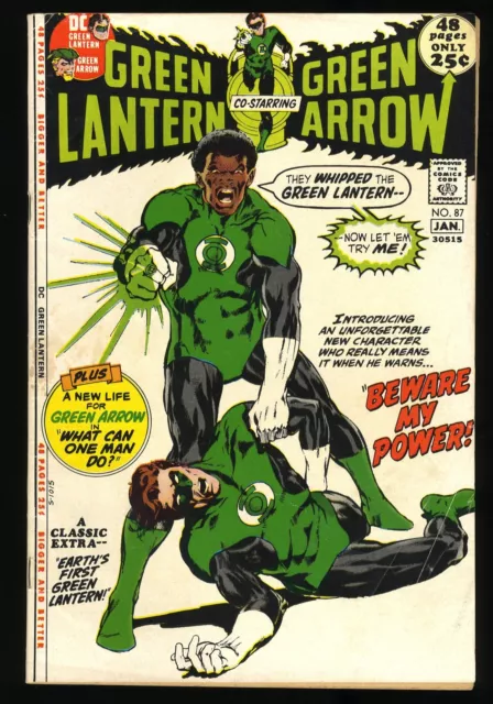 Green Lantern #87 FN- 5.5 1st Appearance John Stewart! DC Comics 1971