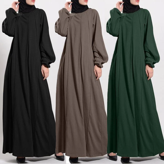 Abaya Robe De Prière Femme - Caftan Long Avec Hijab - Style Dubaï, Polyester, Toutes Saisons - 9