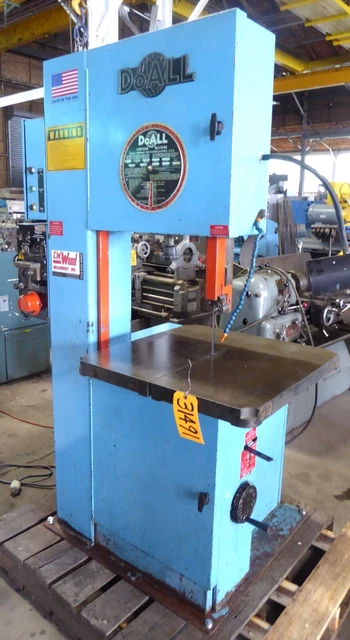 20" DoAll Vertical Band Saw 2013-V, 55-2200 FPM, 26" x 26" Tbl., Clean