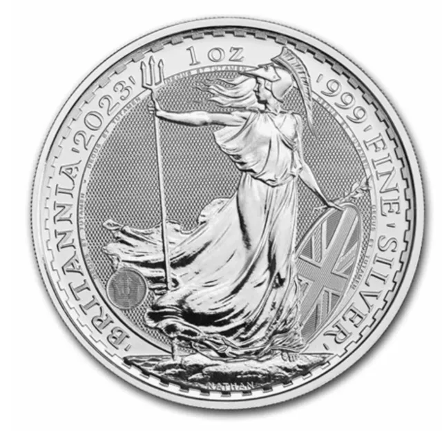 2023 Silver Britannia 1oz Coin Last Queen Elizabeth II In Capsule Fast Shipping!