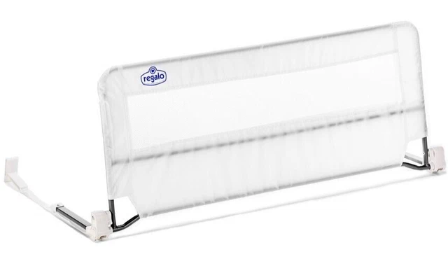 Regalo Guardian Swing Down Bedrail Child Toddler Safety Bed Guard White 43"x20"